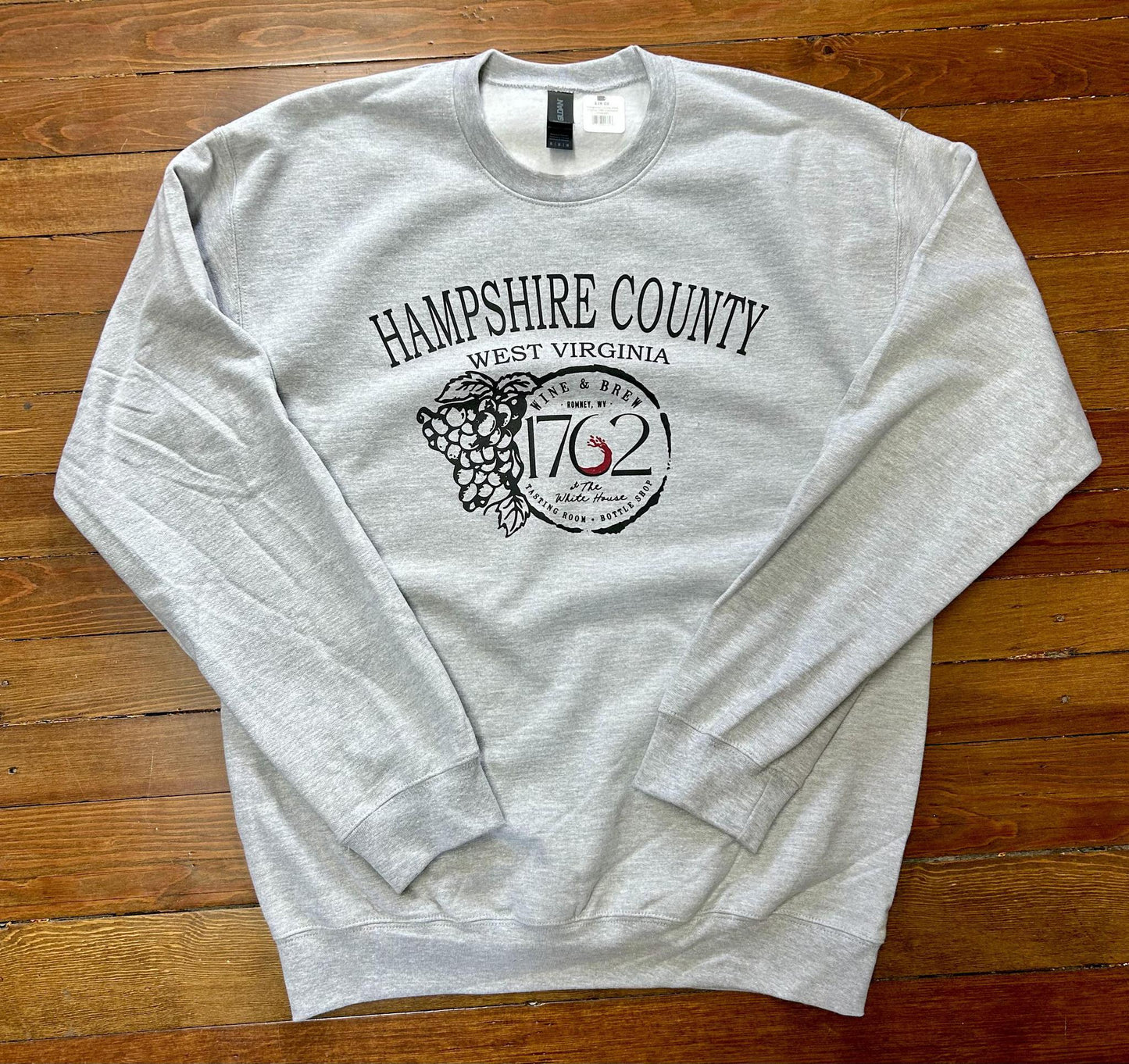 Hampshire County West Virginia 1762 Crewneck (Grey)