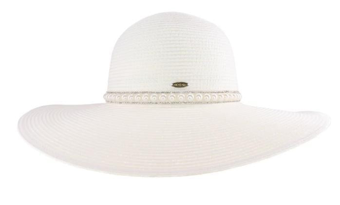 Wide Brim Pearl Hat