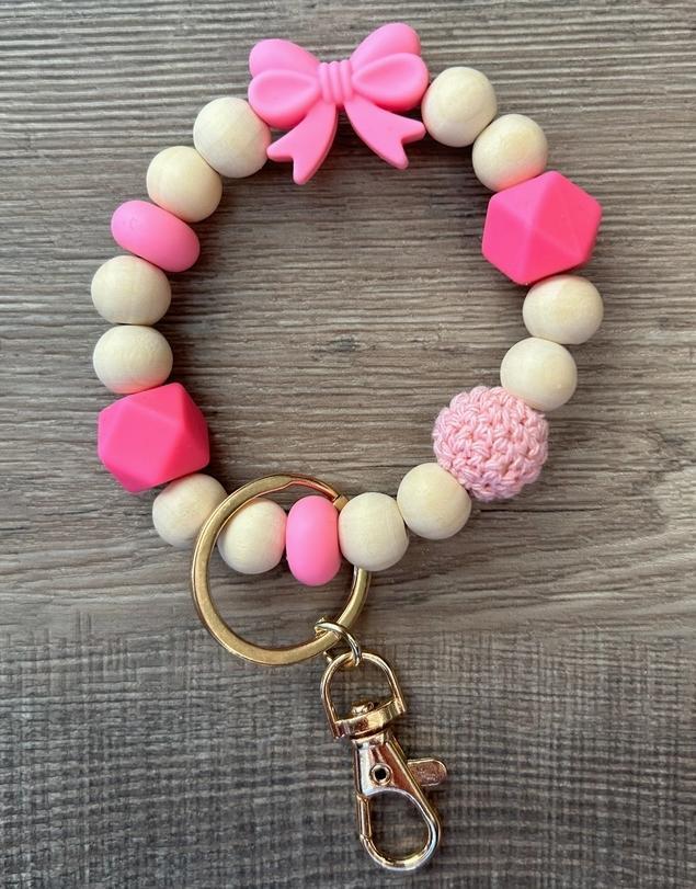 Bow Wristlet Keychain
