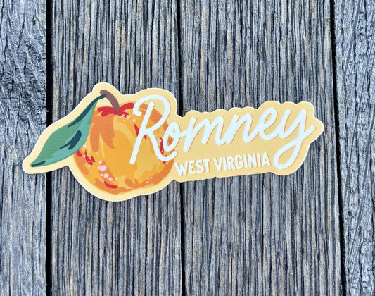 Romney Peach Sticker