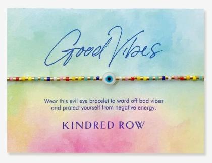 Evil Eye Beaded Bracelet (Rainbow)