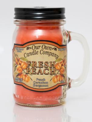 Our Own Candle Company Fresh Peach Mason Jar Candle