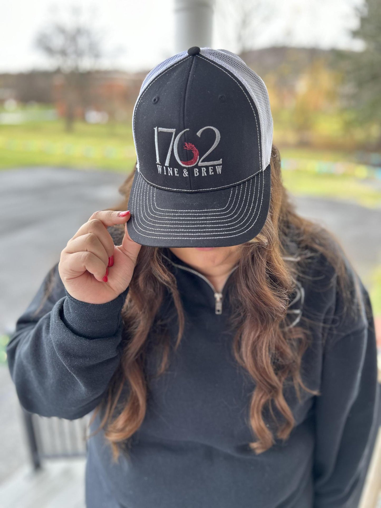 1762 Wine & Brew Hat (White & Black)