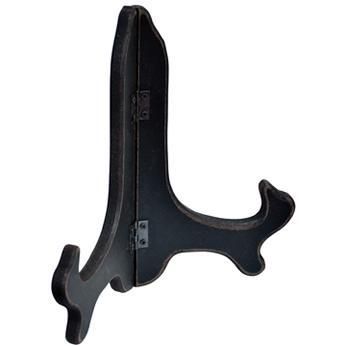 Wood Plate Stand (Black- 7")