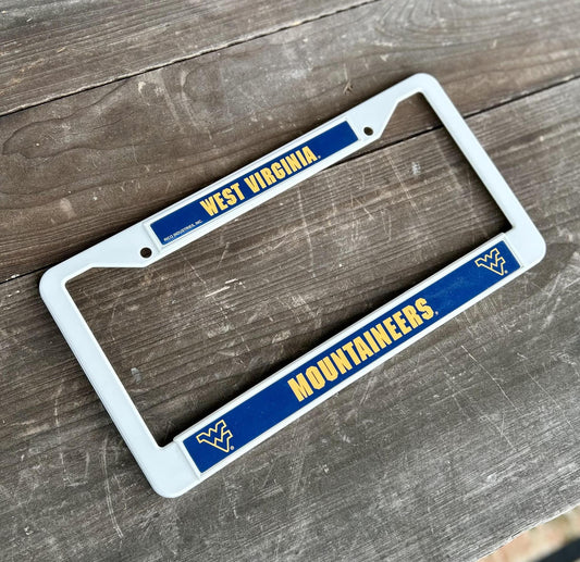 West Virginia Mountaineers Plastic Plate Frame
