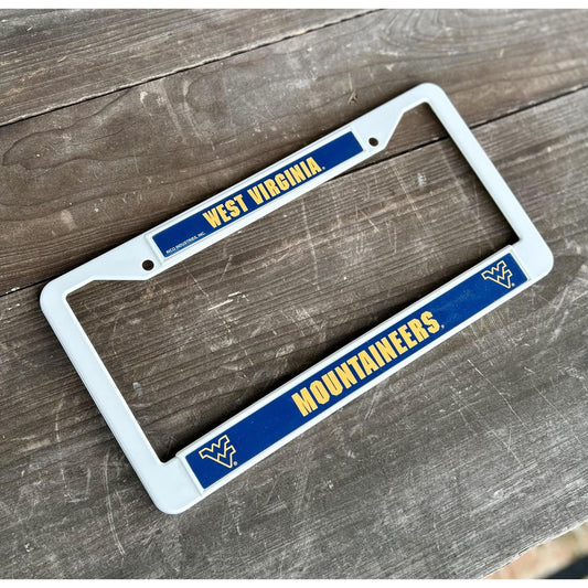 West Virginia Mountaineers Plastic Plate Frame