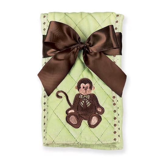 Giggles Monkey Burp Cloth