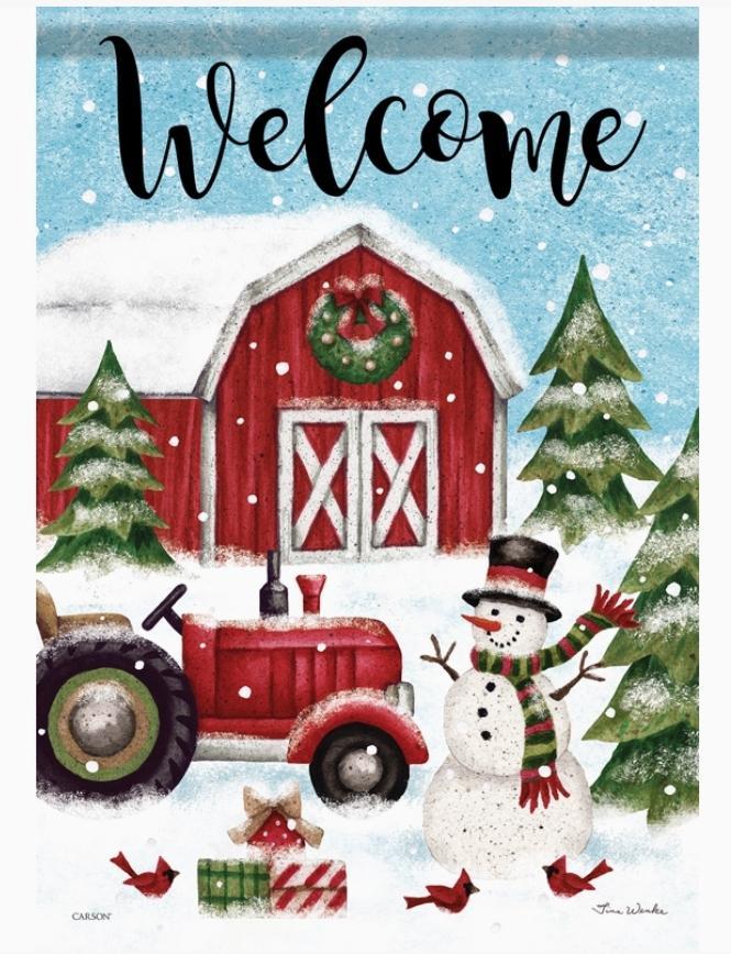 "Farm Christmas" Garden Durasoft™ Flag