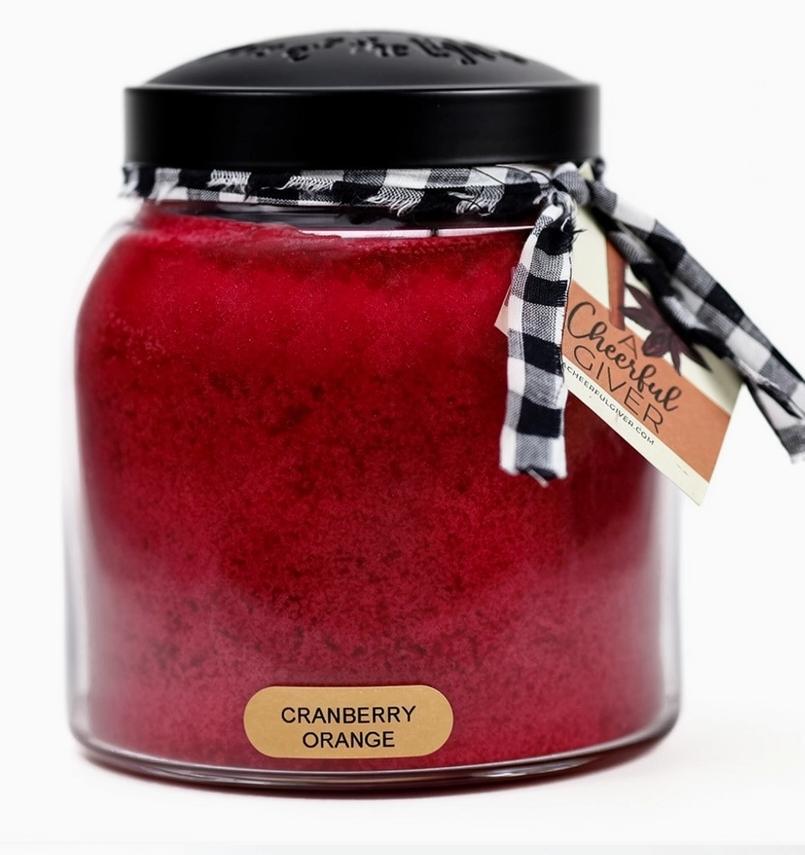 Cranberry Orange Holiday Scented Jar Candle