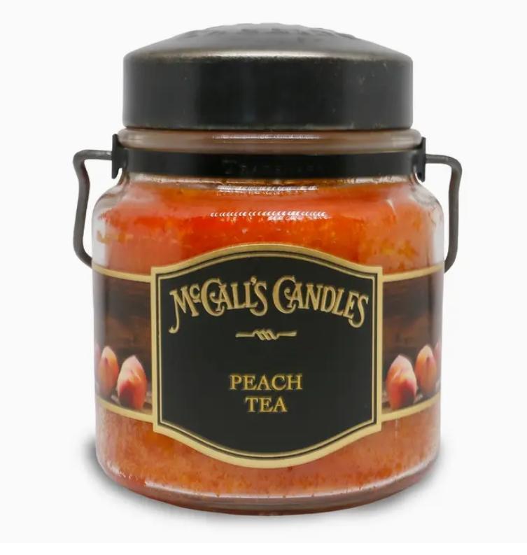 McCall's Candles Double Wick Classic 16oz-Peach Tea
