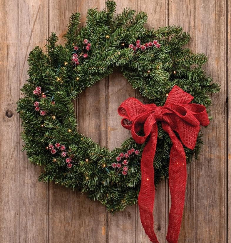 Canadian Pine Double Wreath - 24"