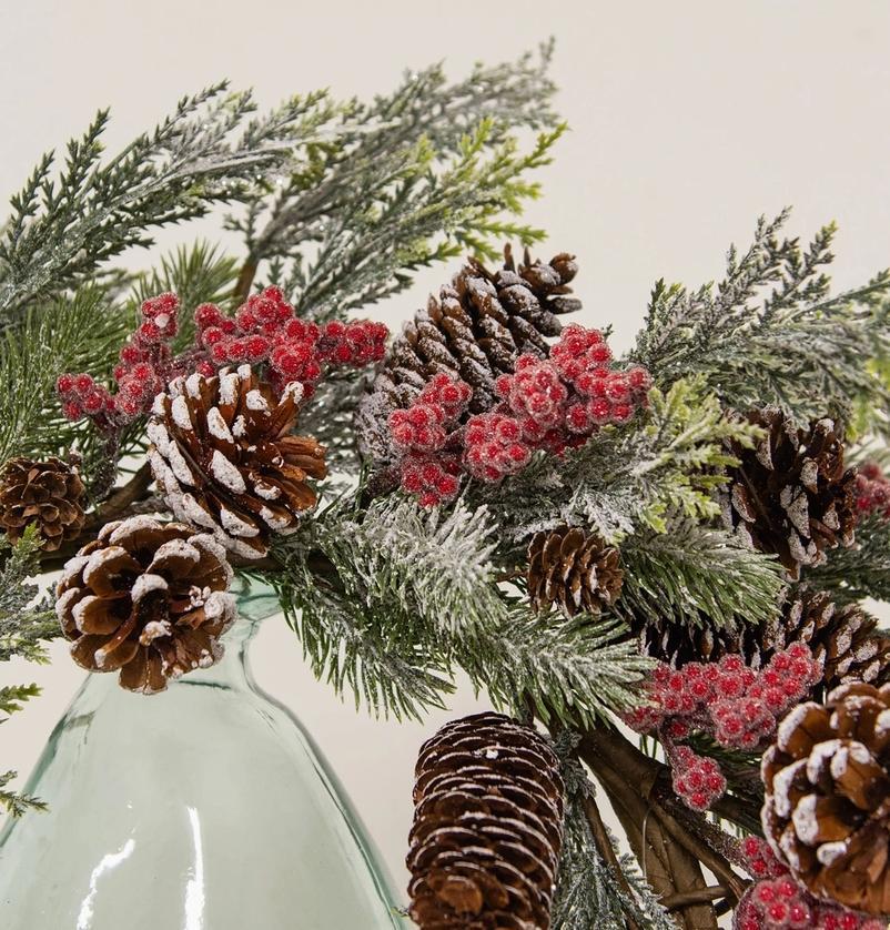 Frosted Woodland Celebration Wreath - 24"