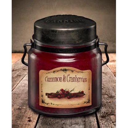 McCall's Candles Cinnamon and Cranberries Classic Jar Candle