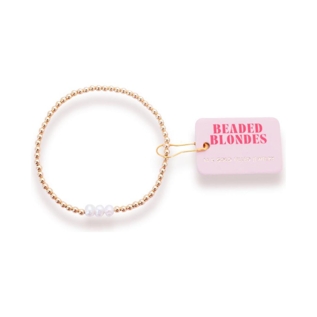Beaded Blondes Harper Bracelet in Gold