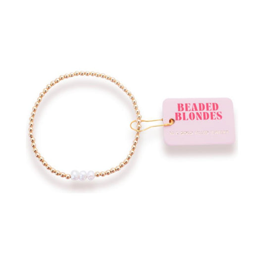 Beaded Blondes Harper Bracelet in Gold