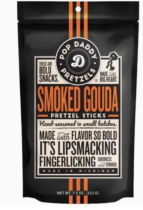 Pop Daddy Smoked Gouda Pretzel Sticks