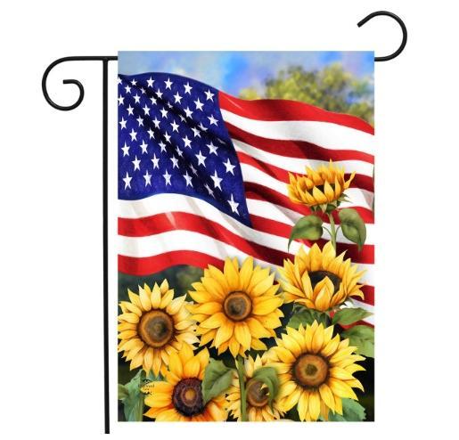 American Sunflowers Flag