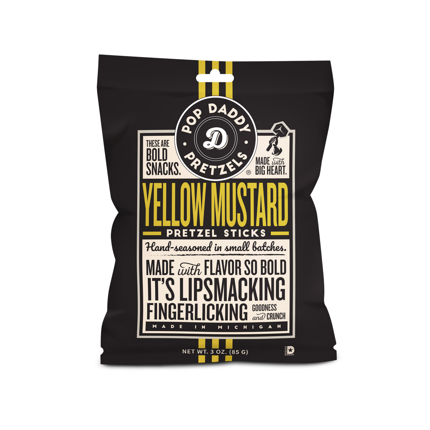 Pop Daddy Yellow Mustard Pretzels