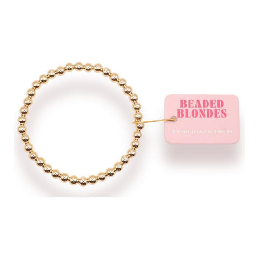 Beaded Blondes 5MM Gold Beaded Bracelet