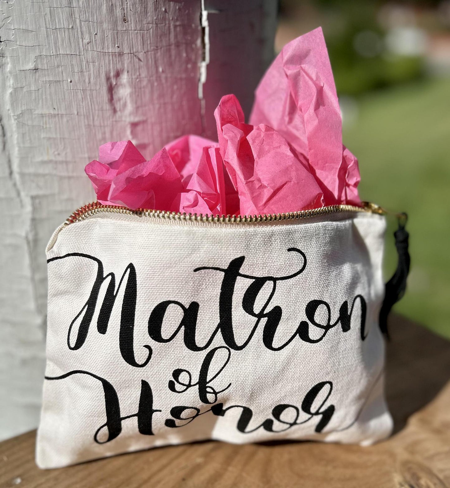 Matron of Honor Makeup Bag