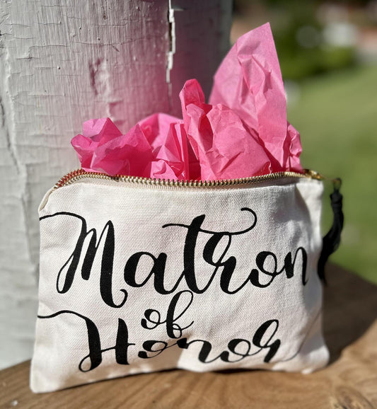 Matron of Honor Makeup Bag