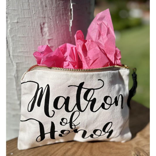 Matron of Honor Makeup Bag