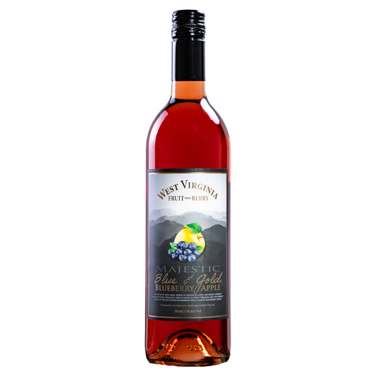 West Virginia Fruit & Berry Wine Majestic Blue & Gold Blueberry Apple