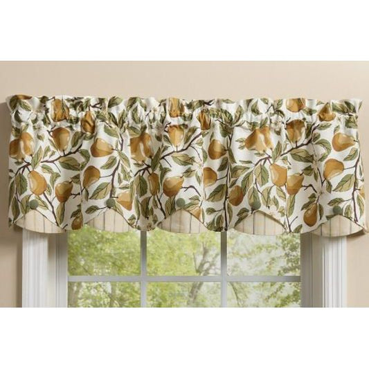 Park Design Golden Pear Lined Scalloped Valance