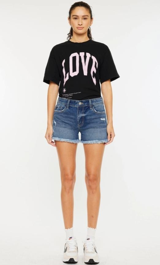 KanCan Cosmic Mid-Rise Shorts (Dark)