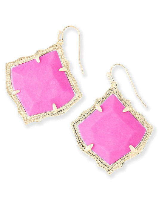 Kendra Scott Kirsten Earrings in Magenta