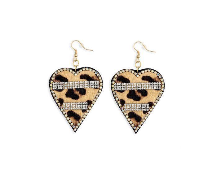 Myra My Heart of Hearts Earrings in Natural (S-8967)