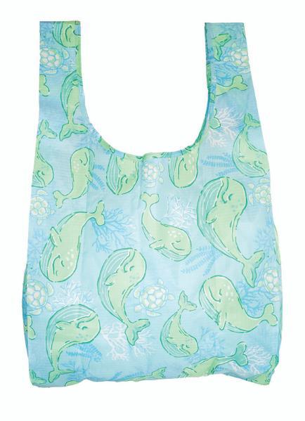Simply Southern Large Market Tote Bag (Whales)
