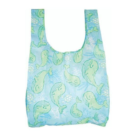 Simply Southern Large Market Tote Bag (Whales)