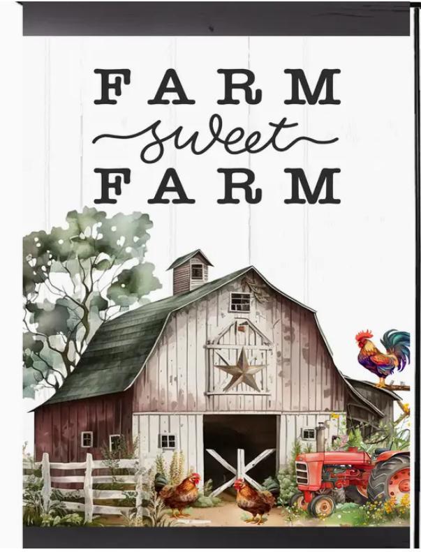 Farm Sweet Farm Garden Flag