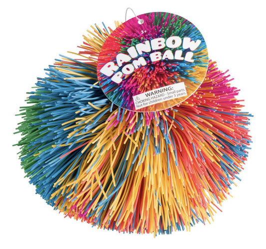 3.5" Rainbow Pom Ball