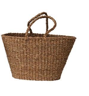 Hand-Woven Tote with Handles