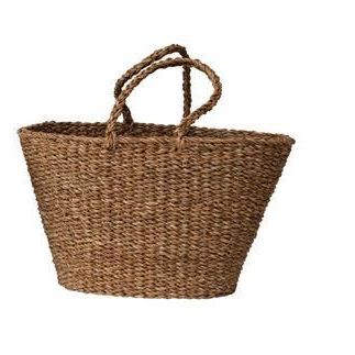 Hand-Woven Tote with Handles