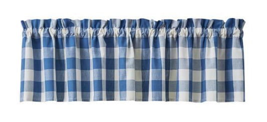 Wicklow Check Valance (China Blue)