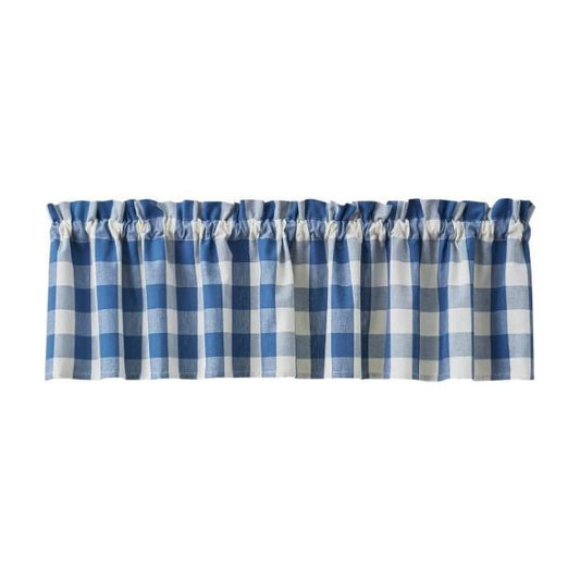 Wicklow Check Valance (China Blue)