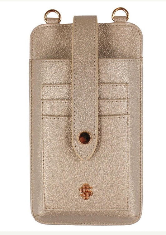 Simply Southern Leather Snap Crossbody (Tan)