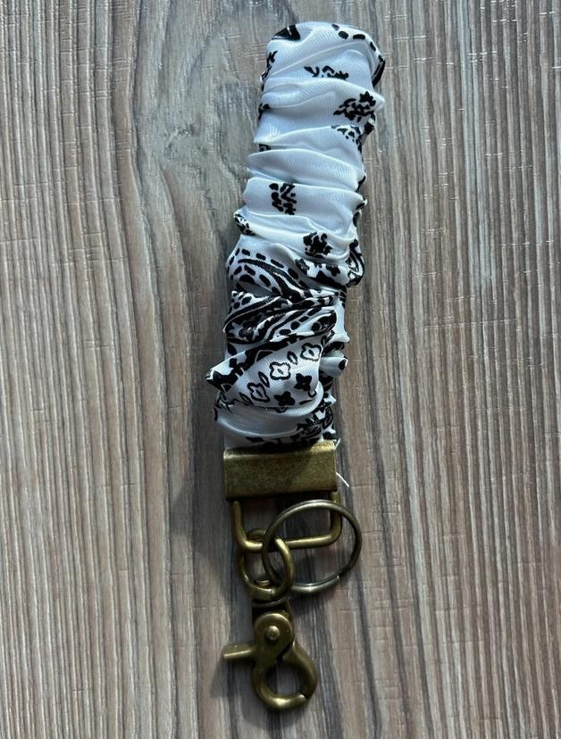Silky Scrunchie Wristlet Keychain