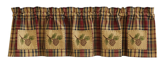 South River Lined Patch Valance