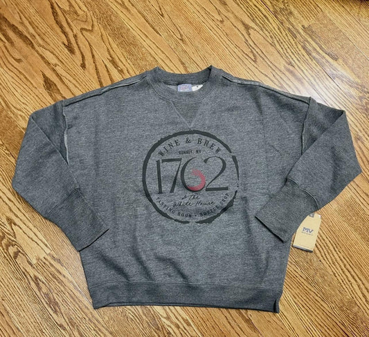1762 Wine & Brew Crewneck (Dark Gray)