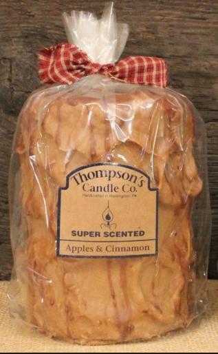 Thompson's Candle Apples & Cinnamon Medium Chunk Candle
