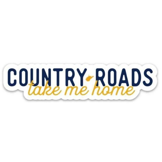 Country Roads Take Me Home Sticker
