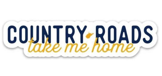 Country Roads Take Me Home Sticker