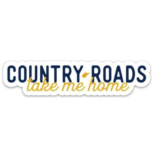 Country Roads Take Me Home Sticker