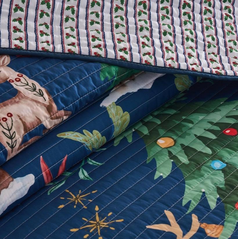 Christmas Cottage Quilt Set