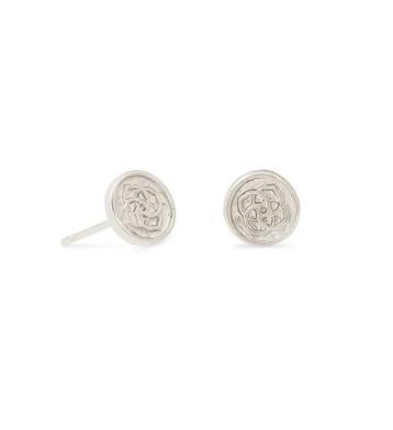 Kendra Scott Dira Coin Stud Earrings in Silver