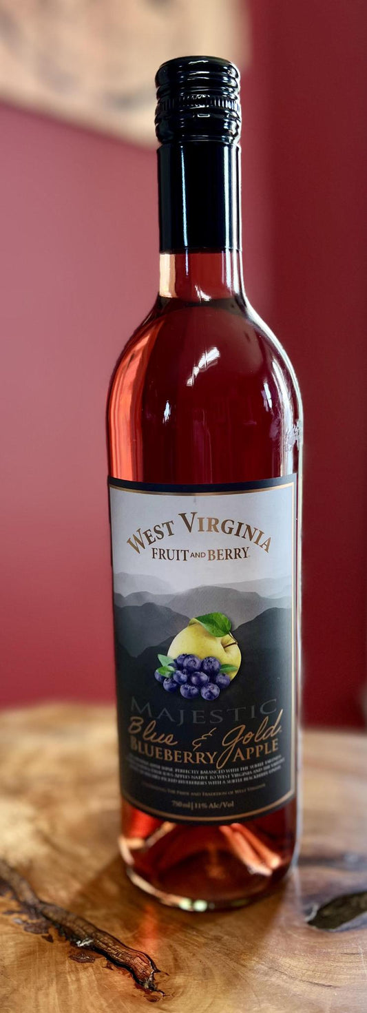 West Virginia Fruit & Berry Wine (Majestic Blue & Gold Blueberry Apple)
